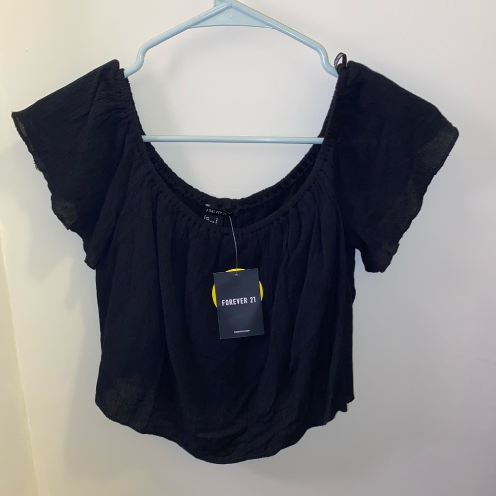 Small forever 21 crop top off the shoulder
